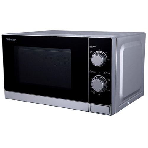 Sharp R-200(IN)W - Four micro-ondes monofonction - pose libre - 20 litres - 800 Watt - argent métallique