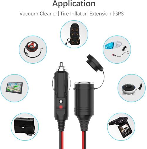 5V USB à 12V allume-cigare de voiture prise femelle Step Up convertisseur  d'alimentation câble adaptateur MA1892 - Chargeur pour téléphone mobile à  la Fnac