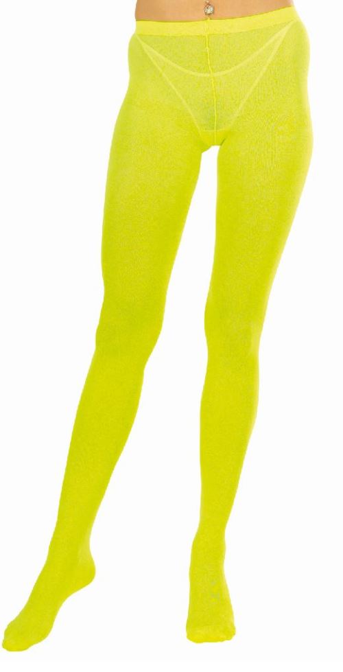 Paire de collants jaunes fluo - M/L