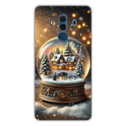 Coque en silicone imprimée compatible Huawei Mate 10 Pro NO Globe Féérique