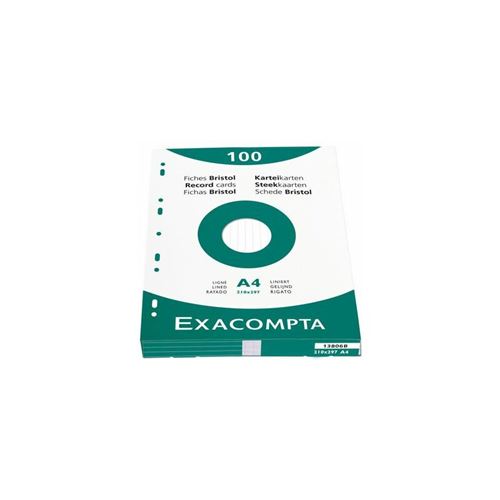 Exacompta Fiches 210 x 297 mm 205 gm² - vue 2