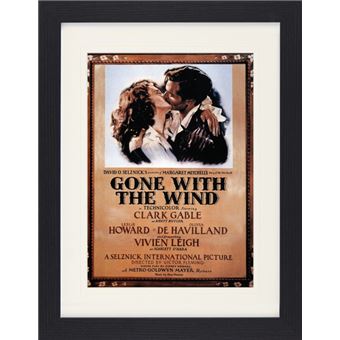 Poster Autant En Emporte Le Vent - Affiche Vintage 70x90cm - Papier Haute Qualité