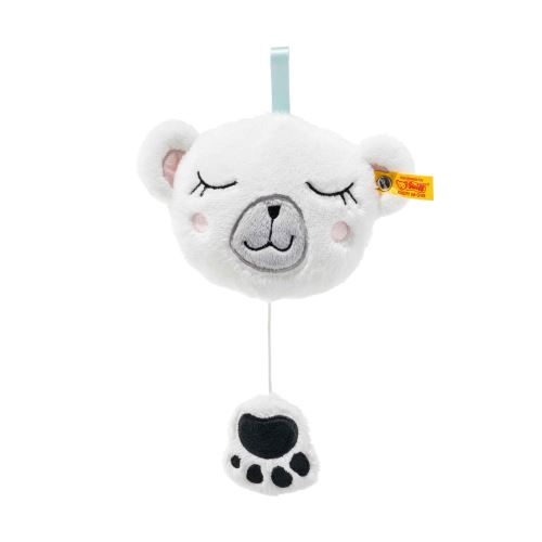 Steiff Soft Cuddly Friends Iggy polar bear music box, white/multicoloured