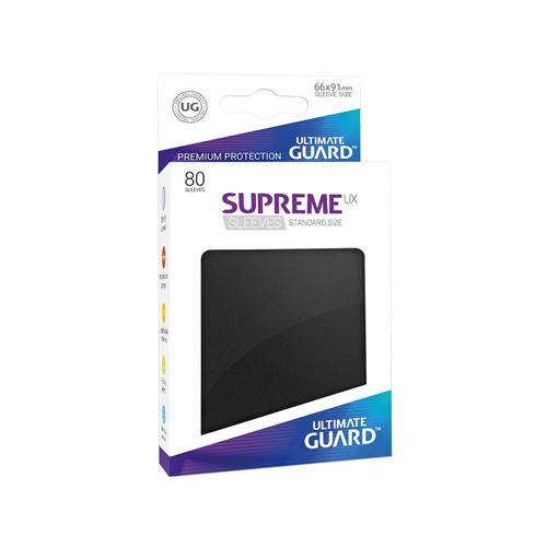 Pochette - Ultimate Guard 80 Pochettes Supreme Ux Sleeves Taille Standard Noir