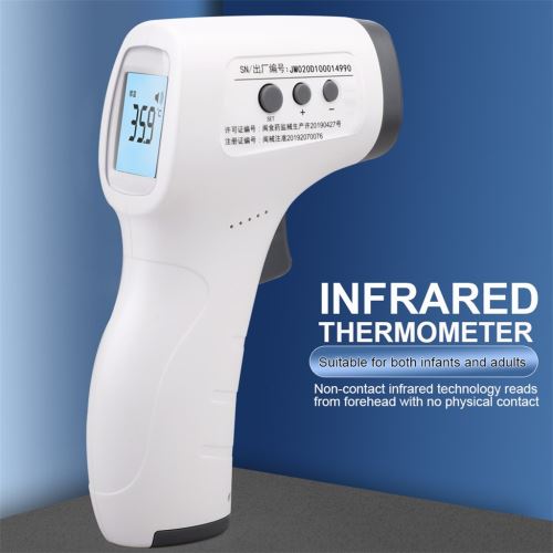 Thermomètre frontal infrarouge infrarouge sans contact, température  corporelle pistolet-adulte blanc - Thermomètre - Achat & prix
