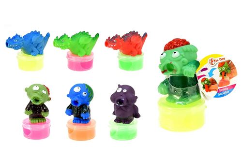 Toi-Toys Alien/Dino Crachant du Slime 6-Assorties Figurine, 35490Z, Multicolore