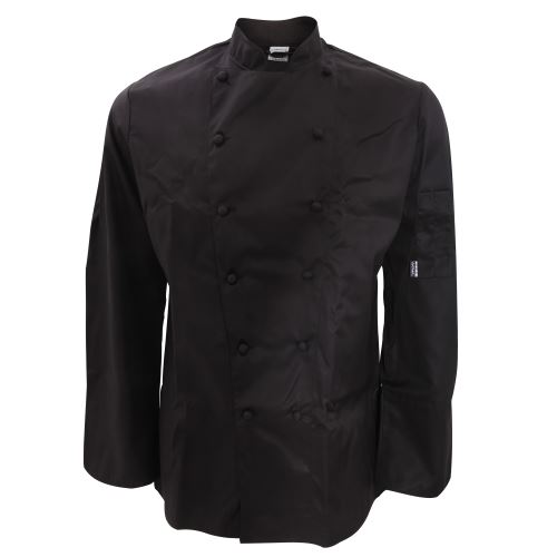 Le Chef - Veste de chef classique à manches longues - Homme (Poitrine 127 cm) (Noir) - UTRW3922