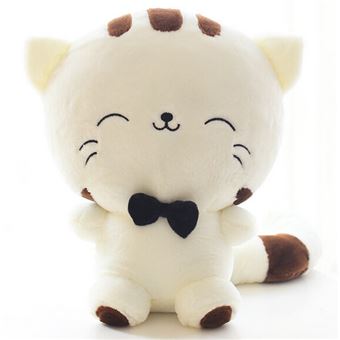 Peluche poupées jouets animal Chat 20 cm Blanc - 1