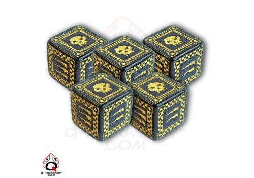Jeu de société Ork Dice D6 BlackYellow (5)