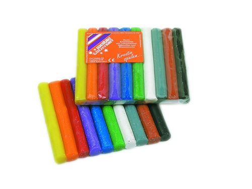 Weible Knet Glitter argile dans 10 couleurs 150 grammes