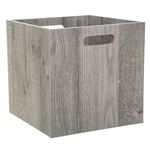 Boîte à Mouchoirs Five Simply Smart - Design Moderne Gris Foncé - Bois MDF 25x13x9cm