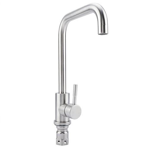 Robinet de Robinet d'eau Chaude Froide en acier Inoxydable Brossé Standard G1 / 2 du Royaume-Uni en acier Inoxydable