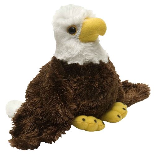 Wild Republic aigle en peluche junior 18 cm en peluche marron/blanc