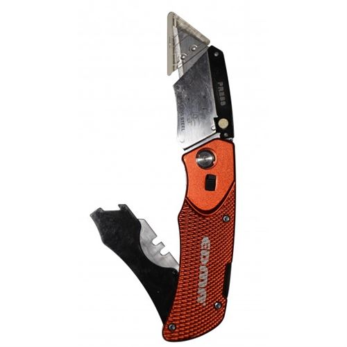 Couteau cutter pliable pro EDMA avec pochette - 60655