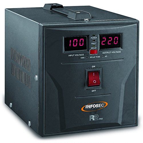 Infosec 63148 Régulateur de Tension 1500 VA