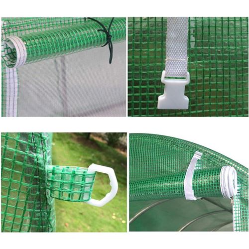 249 10 Sur Serre De Jardin Tunnel Bache Armee 9m2 4 5x2m Avec Fenetres Laterales Et Porte Zipee Materiel Pour Serre Et Semis Achat Prix Fnac