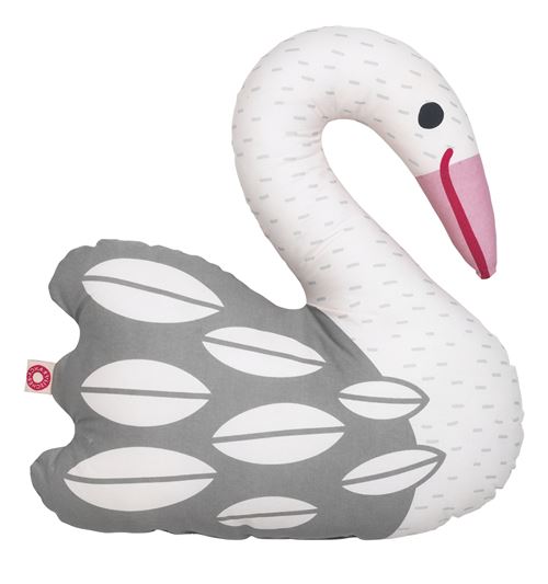 Coussin Ellen cygne clair