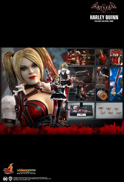 Harley Quinn Juguetes De Batman Arkham City Figura Hot Toys VGM41