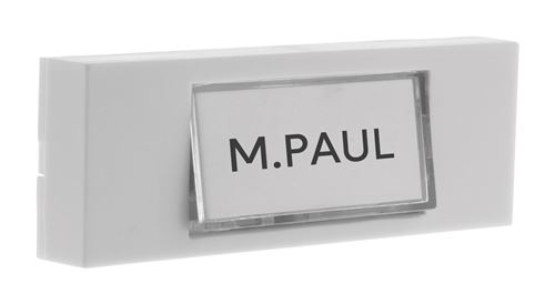 Bouton de sonnette filaire avec étiquette porte-nom - Otio