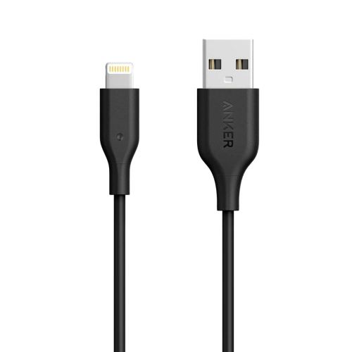 Powerline Lightning câble de téléphone Portable USB A Noir 0,9 m