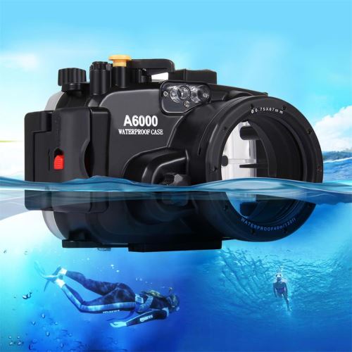 PULUZ profonde sous-marine piscine Boîte plongée sous-marine Caméra Sac étanche Sony A6000 Shell