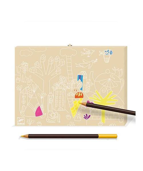 Set de 95pcs Outil de Dessin Crayons de Couleur+Gomme Avec Trousse à Crayon  - Dessin et coloriage enfant - à la Fnac