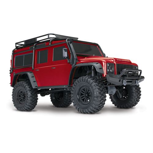 Voiture radiocommandée TRX-4 Land Rover Defender rouge - TRAXXAS - TRX82056-4-RED