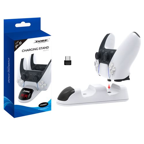 Chargeur de manette PS5 DFE TP5-0506 blanc