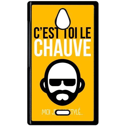 Coque nokia x1 01 c est toi le chauve moi je suis styl 5