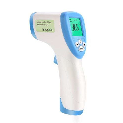 Thermomètre frontal numérique infrarouge sans contact pour bébé BT032 - Bleu