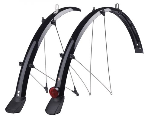 SKS FENDER SET BLUEMELS PLASTIQUE 28 pouces X 55 mm noir