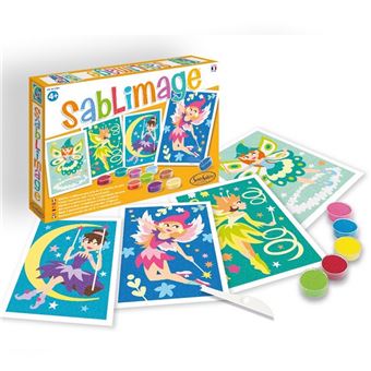 Kit créatif SentoSphère Sablimage Fées 4 tableaux