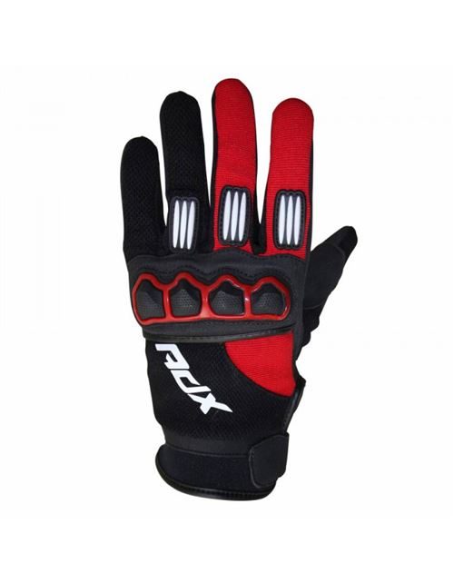 Gants cross adx town noir-rouge t 7 (xs) enfant (homologue en 13594:2015)