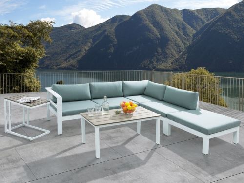 Beliani - Ensemble de jardin - Canapé de terrasse en alluminium - Mobilier de jardin - Messina