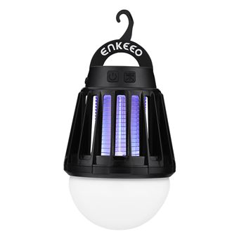 6 15 Sur Anti Moustique Enkeeo Portable Mosquito Zapper Lantern Lampe De Camping Avec Batterie Rechargeable De 2000 Mah Noir Equipement Et Materiel De Securite Achat Prix Fnac