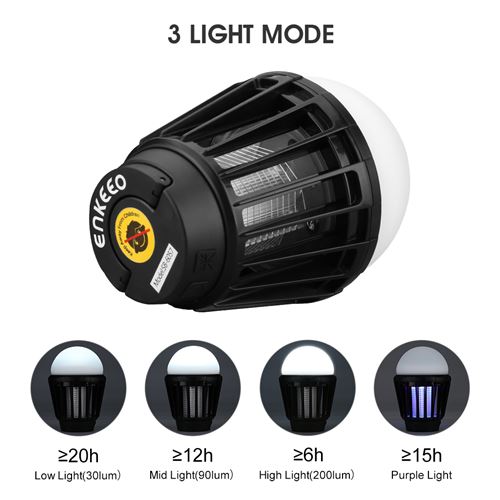 6 15 Sur Anti Moustique Enkeeo Portable Mosquito Zapper Lantern