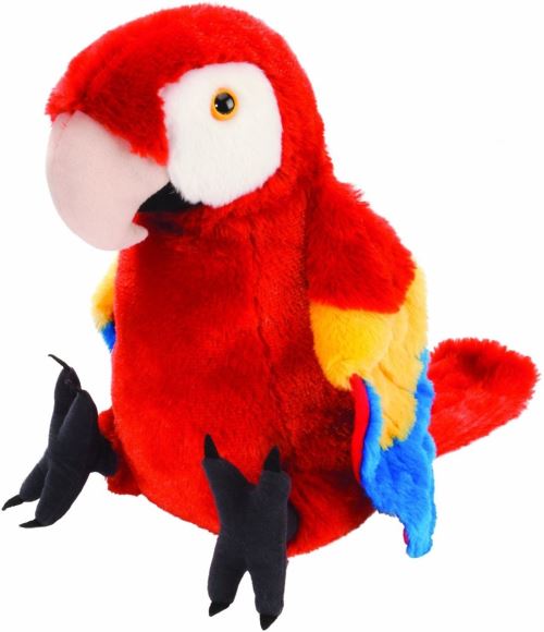 Wild Republic Cuddlekins peluche en peluche Perroquet écarlate 30 cm rouge