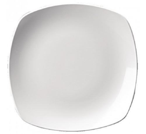 Assiettes carrées 215mm blanches churchill