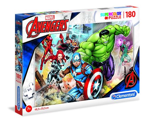 Clementoni Supercolor Avengers Puzzle 180 Pièces