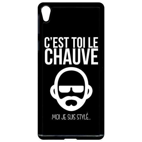 Coque sony xperia e5 c est toi le chauve moi je suis styl 1