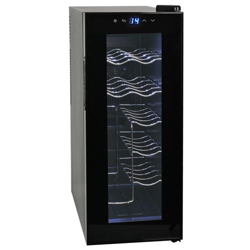 vidaXL Frigo à vin 35 L 12 bouteilles Affichage LCD
