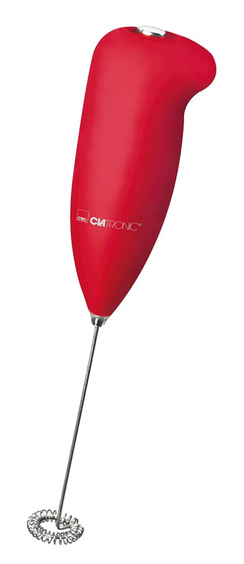Clatronic MS3089 Batteur Mousseur Lait Rouge