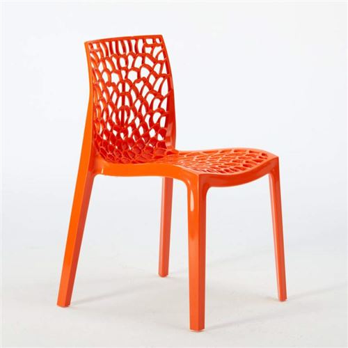 Grand Soleil - 22 Chaises Gruvyer Grand Soleil nid d'abeille colorées promo prix stock, Couleur: Orange