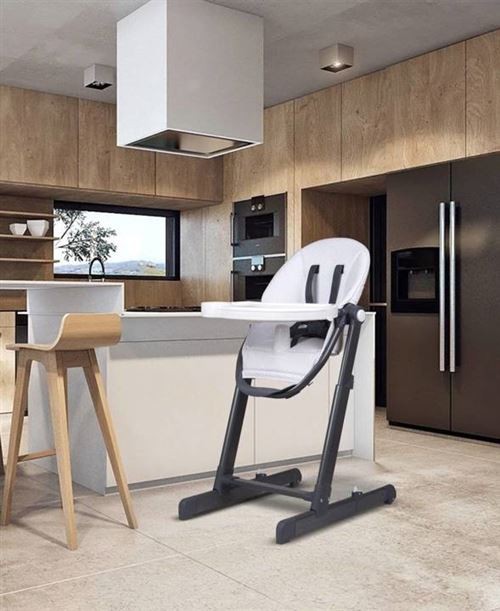 50 Sur Moby System Chaise Haute Bebe De 6 Mois A 3 Ans 70 X 49 X 100 Cm Siege Cuir Reglage Hauteur Dossier Et Longueur Pieds Blanc Chaises Hautes Et Rehausseurs Achat Prix Fnac