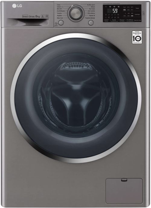 Lave Linge Hublot LG Lave-Linge Frontal 60Cm 8Kg 1400T A+++ Silver - LG - F84J62St