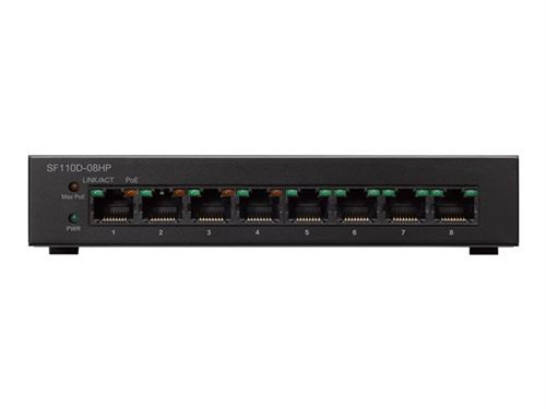 Cisco Small Business SF110D-08 - switch - 8 poorten - onbeheerd