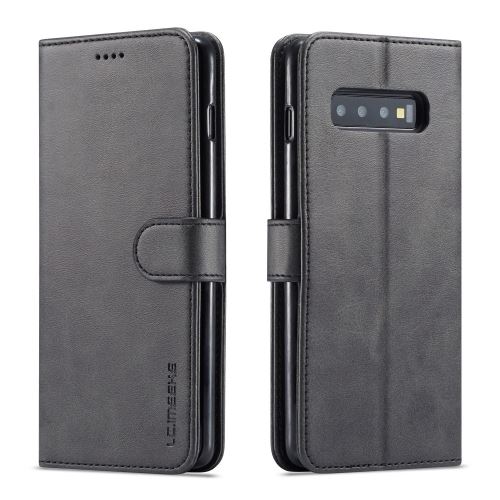 Etui en PU avec support noir pour votre Samsung Galaxy S10