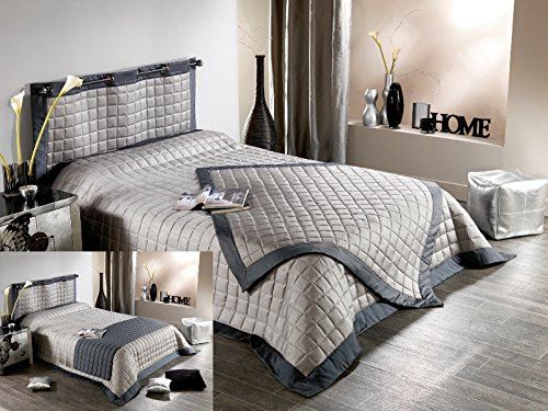 Linder 0679 /25/947/150 Shangrila Plaid Ouatiné Polyester Beige/Sable 150 x 150 cm