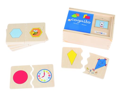 beleduc puzzle cognito - forme 20 pièces