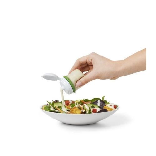 KARIS Lot de 2 Pots a vinaigrette Oxo W.2.2 - Blanc et vert